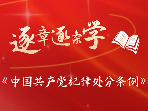 逐章逐条学《条例》④ | 纪律处分运用规